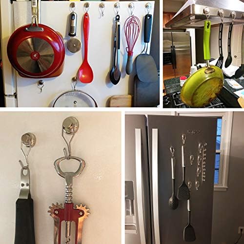 Neodymium Magnetic Hook 675mm 10-Pack for Refrigerators Other Magnetic Surfaces