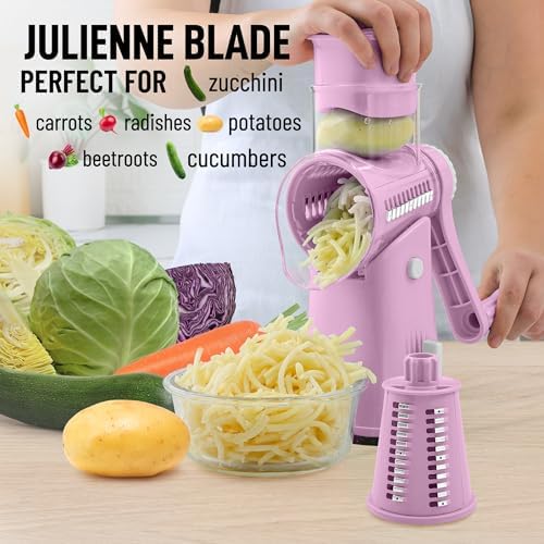Zulay Kitchen Grater Easy to Use Stainless Steel for Busy Home Chefs