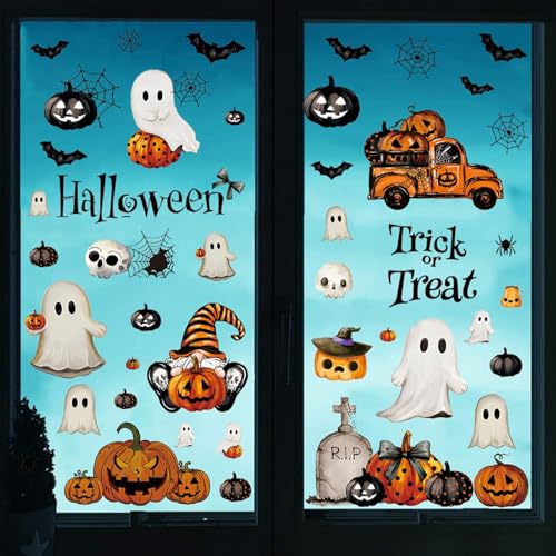 Halloween-Gespenst-Aufkleber, Halloween- -Spektral-Aufkleber, Halloween-Geister-Wandaufkleber, Halloween-Gastgeschenkaufkleber, Bastel-Aufkleber – Bild 4