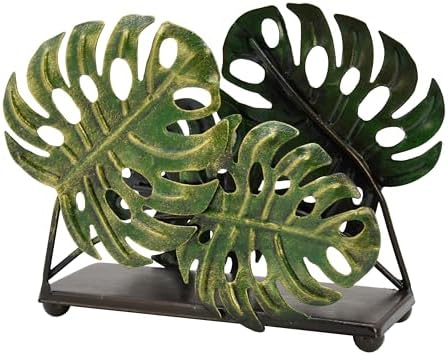Olgift Metal Ginkgo Leaves Napkin Holder
