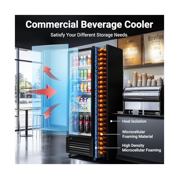   BODEGACOOLER-Beverage-Refrigerator-and-Cooler-102-CuFt-Commercial-Beverage-Refrigerator-Commercial-Merchandiser-Refrigerator-For-Drinks-Commercial-Display-Refrigerator-with-Glass-Door-Fridge