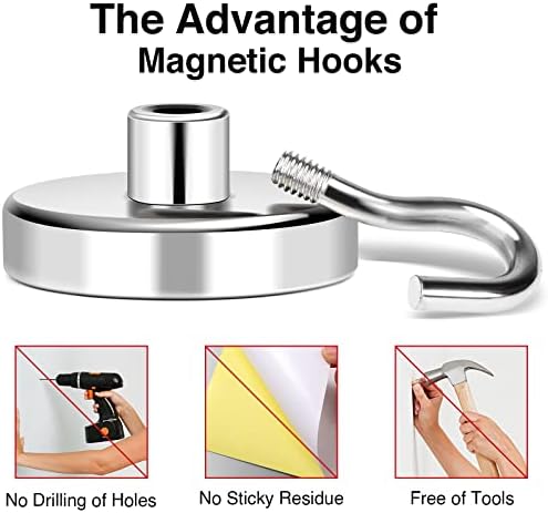 Strong Magnetic Hooks DeathsDurable Heavy Duty