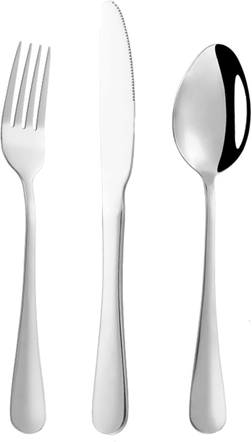 Stainless Steel Flatware Set with Name Engraving