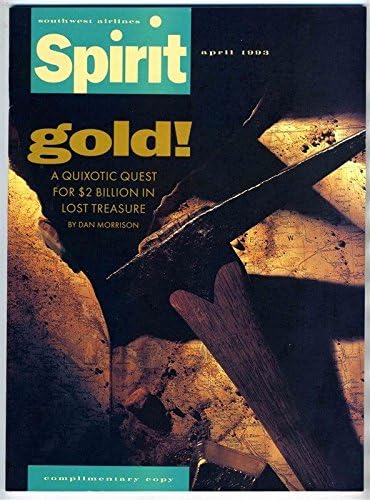 Southwest Airlines Spirit Magazine April 1993 Lost Gold Treasure