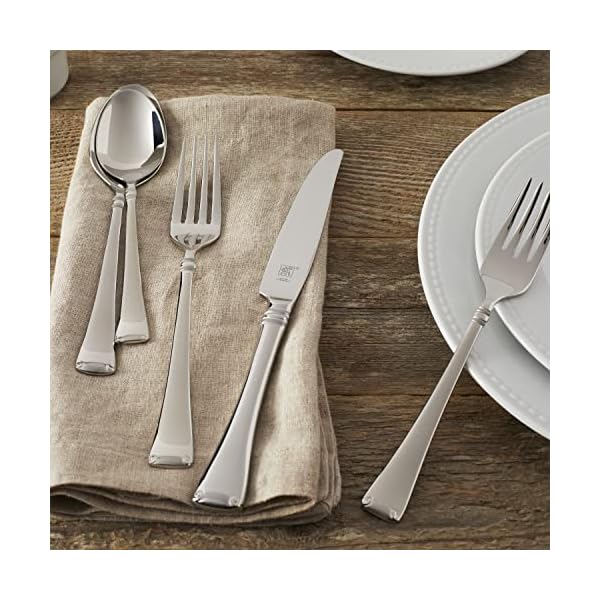 Zwilling angelico 20 piece 1810 stainless steel flatware set silver  urban country home decor