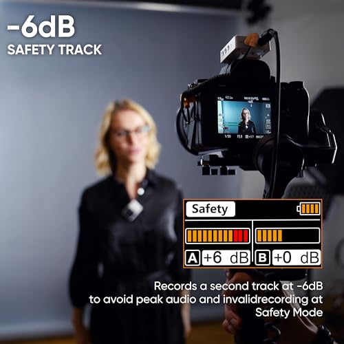 comica BoomX-D2 Pro kabelloses Krawattenmikrofon, 2,4 G, Dual-Kanal, kabelloses Mikrofonsystem mit internem Speicher 16 G, Wireless Go Mikrofon für Interview YouTube Vlog TikTok – Bild 4