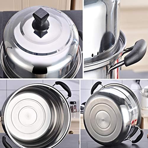 Stainless Steel 2-Layer Steamer 34cm for Kitchen