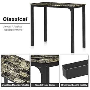   VECELO-3-Piece-Pub-Counter-Height-Breakfast-Table-with-2-Bar-Stools-Dining-Set-for-2-Dark-Brown