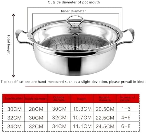 Stainless Steel STEamer Pot for Cooking Soups Stews Seafood