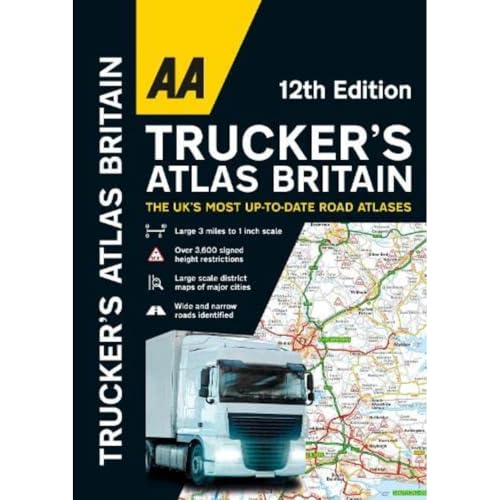 AA Trucker's Atlas Britain (AA Road Atlas Britain) A3 Spiral-bound