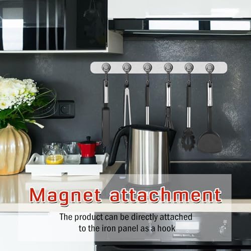 FINDMAG Magnetic Hooks 30 LBS 6 Pack