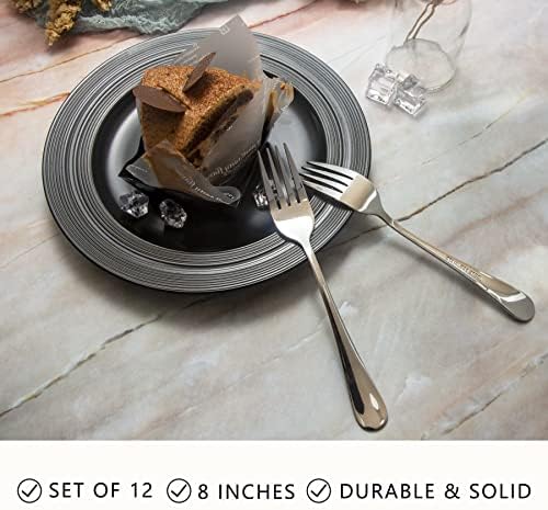 ELLERT 12-Piece Dinner Forks Silverware Set 1