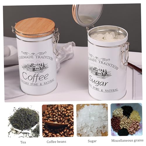 Tea-Coffee-Sugar-Canisters-Set-of-3-Coffee-Tea-Sugar-Containers-Metal-Tea-Coffee-Sugar-Jars-with-Airtight-Sealed-Bamboo-Lid-Canisters-Sets-for-The-Kitchen-Coffee-Tea-Sugar-Container-Set Tea Coffee Sugar Canisters Set of 3 Coffee Tea Sugar Containers Metal Tea Coffee Sugar Jars with Airtight Sealed Bamboo Lid Canisters Sets for The Kitchen Coffee Tea Sugar Container Set