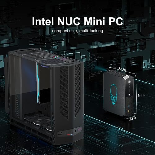 Intel Gaming PC, Intel NUC 12 Enthusiast Mini PC, Intel Core i7-12700H(14C/20T, 24MB Cache) Intel Arc A770M 16GB GDDR6, 32GB RAM & 1TB SSD, Unterstützung 8K/WiFi6E/BT5.3/Thunderbolt4/HDMI/Win 11 Pro – Bild 7