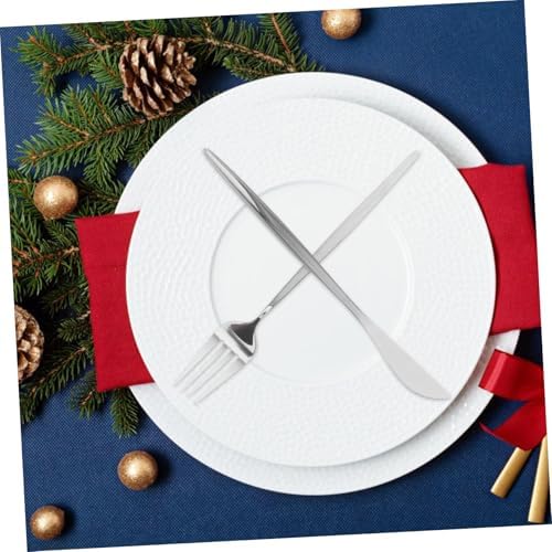 GARVALON Gold Plated Fork Set 5pc Elegant Stainless Steel
