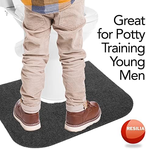 RESILIA Universal Rounded Potty Mat - 4 Pack Charcoal 1