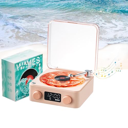 Ukisisi The Waves Vinyl Record Player,Record Players for Vinyl with Speakers,Aura Vinyl Enceinte,The Waves Vinyl Player,The Waves Vinyl Record Player with Light,Retro Turntable Speaker with Bluetooth - Les Beatles, Paul McCartney, John Lennon, RIngo Starr, George Harrison Ukisisi The Waves Vinyl Record Player,Record Players for Vinyl with Speakers,Aura Vinyl Enceinte,The Waves Vinyl Player,The Waves Vinyl Record Player with Light,Retro Turntable Speaker with Bluetooth