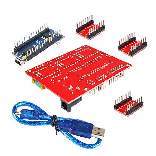 3D-Drucker, 3D-Druckerfilament, 3D-Drucker, Druckerzubehör, 3D-Drucker-Kit, kompatibel mit CNC Shield V4 + Nano 3.0 + A4988-Treiber, GRBL-kompatibel – Bild 6