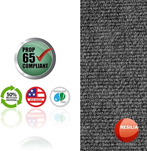 RESILIA Universal Rounded Potty Mat - 4 Pack Charcoal 1