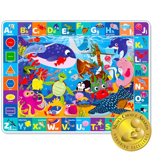 QUOKKA Baby Play Mat - Ocean ABC Rug for Kids