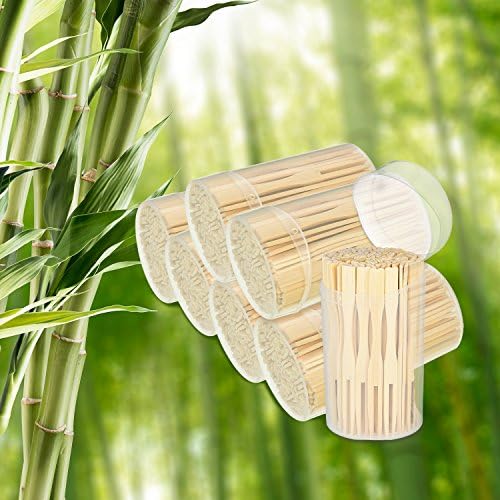 Jovitec 220 Pcs Mini Bamboo Cocktail Forks