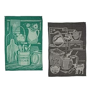   PBK-Country-Primitive-Farmhouse-Kitchen-Coffee-Cream-and-Sugar-Everyday-Dishtowel-Set-of-2-Cotton-Tea-Towels