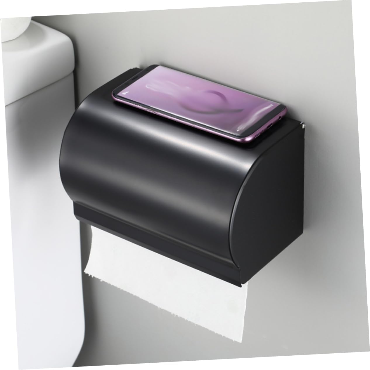 Gatuida Space Aluminum Holder Cover Wall-Mounted Tissue Paper Box