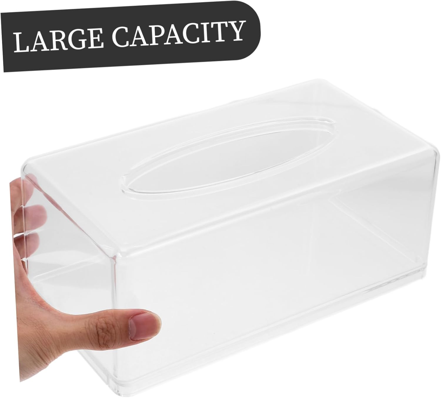 Acrylic Tissue Box Holder Unique Design for Home Kitchen