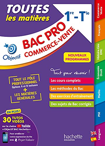 Objectif BAC PRO Métiers du commerce et de la vente (1re et Term) - Toutes les matières - Bac 2024