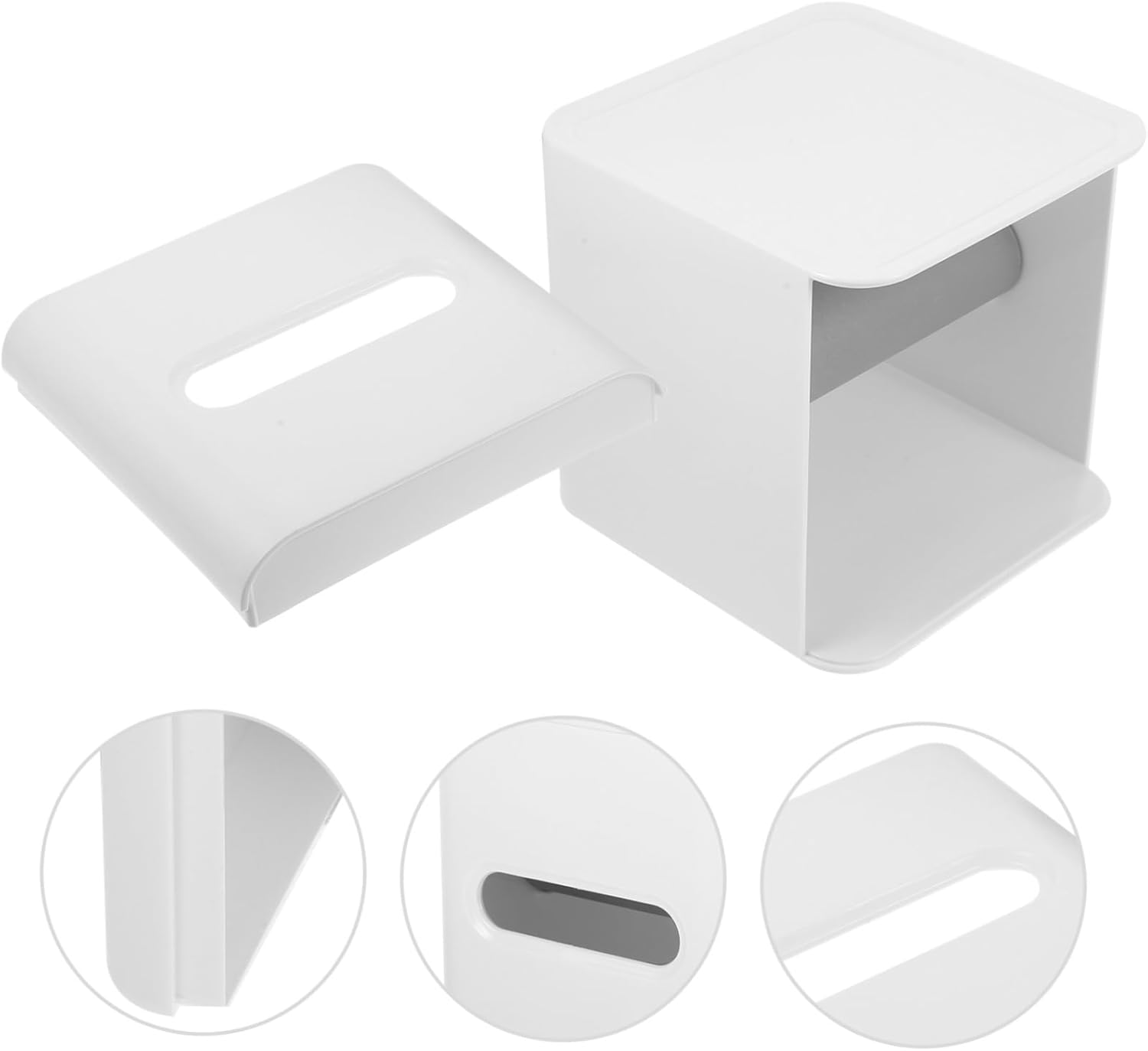 Square Plastic Tissue Holder Cube
