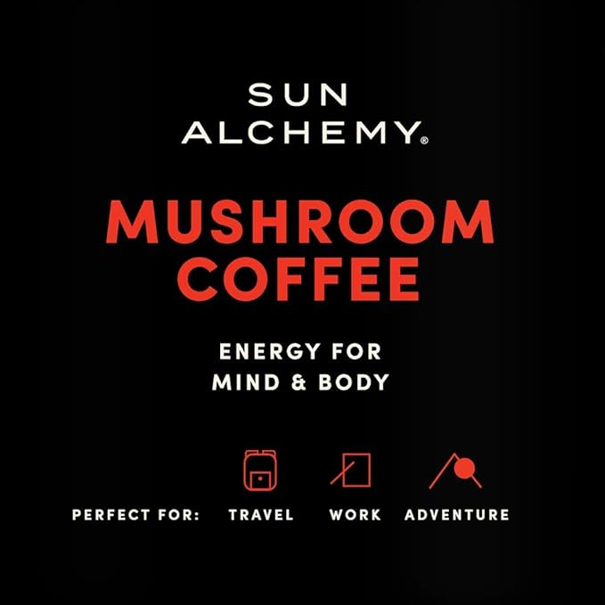 The combination of coffee and mushrooms in Sun Alchemy Mushroom Coffee provides a balanced and sustained energy boost without the jitters or crash often associated with regular coffee consumption. The mushrooms used in this blend are all sourced from organic and fair-trade sources, ensuring the highest quality ingredients for a premium coffee experience. With its convenient packaging, Sun Alchemy Mushroom Coffee is the perfect choice for those looking to enhance their daily coffee routine with added health benefits.