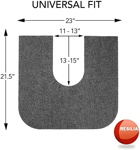 RESILIA Universal Rounded Potty Mat - 4 Pack Charcoal 1