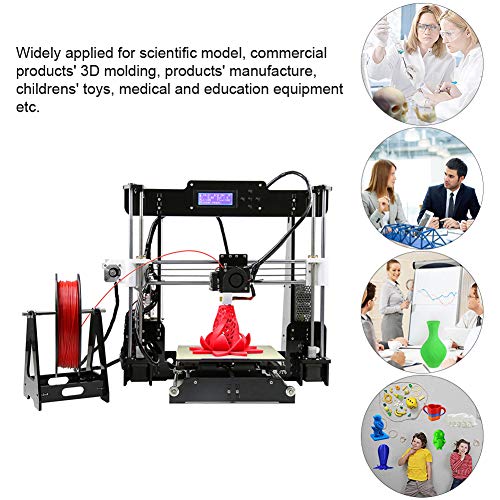 3D-Drucker, 3D-Drucker-Filament, 3D-Drucker, 3D-Drucker ANET A8 Desktop-3D-Drucker mit automatischer Nivellierung, DIY-Kit, Selbstmontage, LCD-Display mit Acrylrahmen – Bild 8