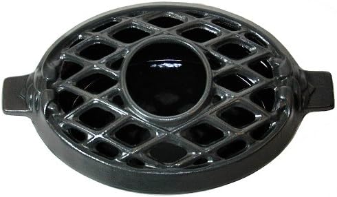 Sleek Black Cast Iron Steam Pot for Cooking Potpourri