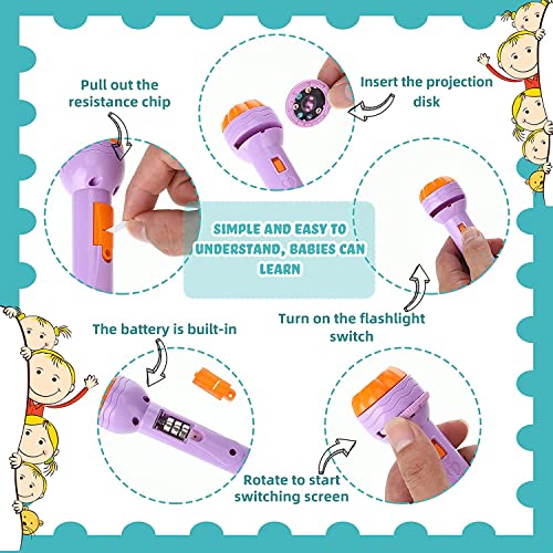 Graphene-Bedtime-Fun-Kids-Slide-Projector-Torch-Premium-ABS-Materials-Easy-to-Use-Interchangeable-Slides-Versatile-Flashlight-for-Nighttime-Safety-The-Perfect-Sleep-Companion-for-Children