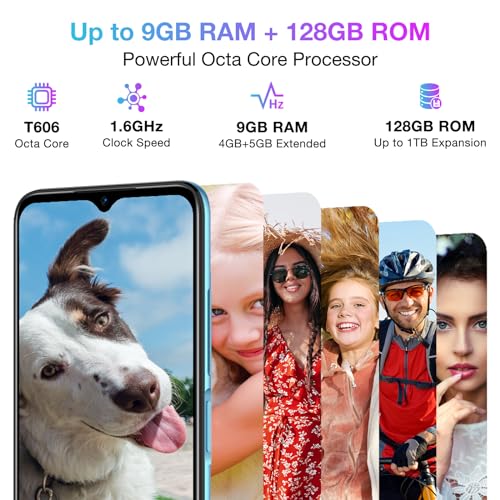 DOOGEE N50S Android 13 Smartphone Ohne Vertrag, 9GB+128GB Speicher/1TB Erweiterbar 6.52" HD+ Display, 4200mAh mit 10W Schnellaufladung Handys, 20MP Kamera, 4G Dual SIM Günstig Handy 2024 – Bild 4