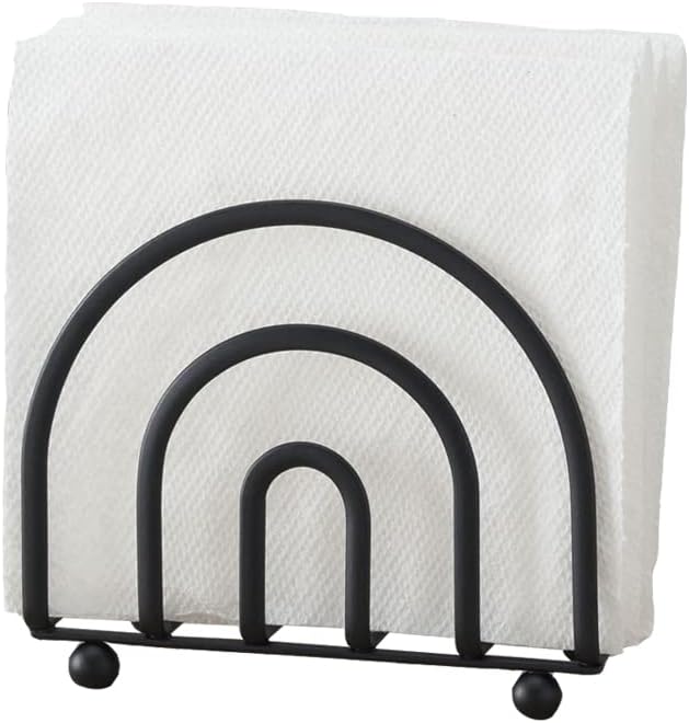 Home Basics Napkin Holder - Rust-Resistant Modern Steel Organizer