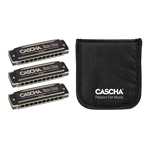 Master Harmonica Pack 3 (C-G-A) 3 Harmonica avec étui - Les Beatles, Paul McCartney, John Lennon, RIngo Starr, George Harrison Master Harmonica Pack 3 (C-G-A) 3 Harmonica avec étui