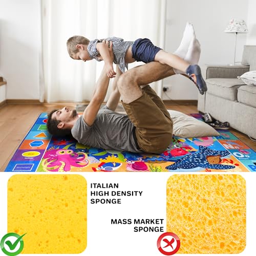 QUOKKA Baby Play Mat - Ocean ABC Rug for Kids