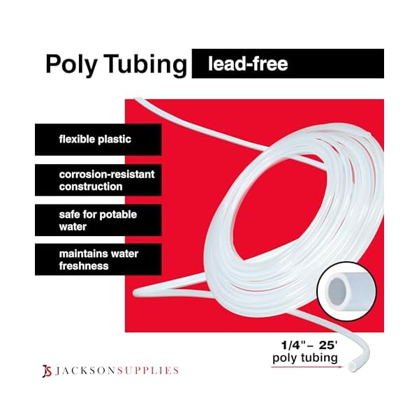   Ice-Maker-Supply-Line-and-Humidifier-Installation-Kit-for-Refrigerators-Freezers-14-x-25-Poly-Tubing-Includes-Quick-Connect-Saddle-Valve-Compression-Fittings-and-Adapters