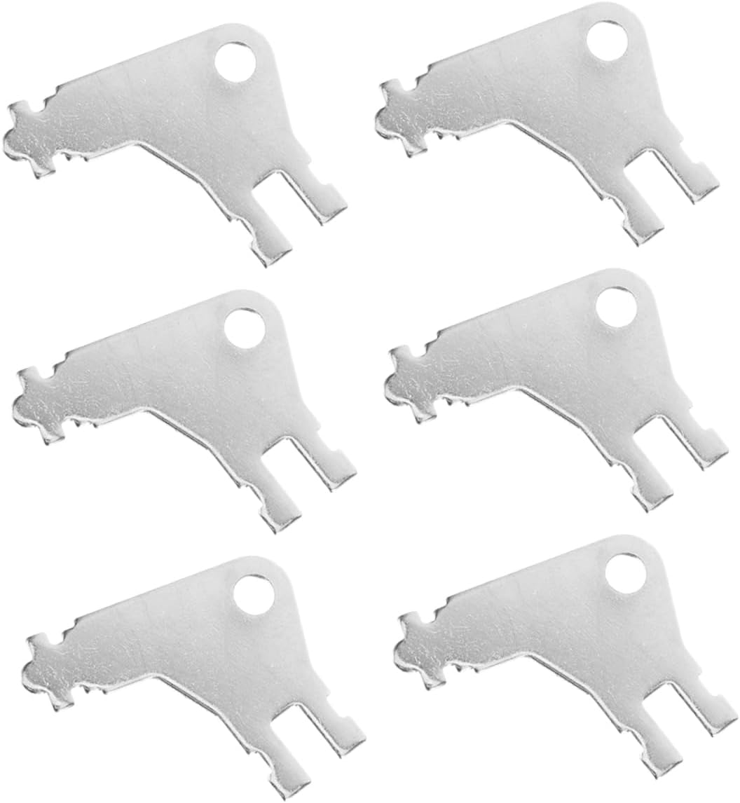 6-Pack Durable Metal Commercial Toilet Paper Dispenser Keys