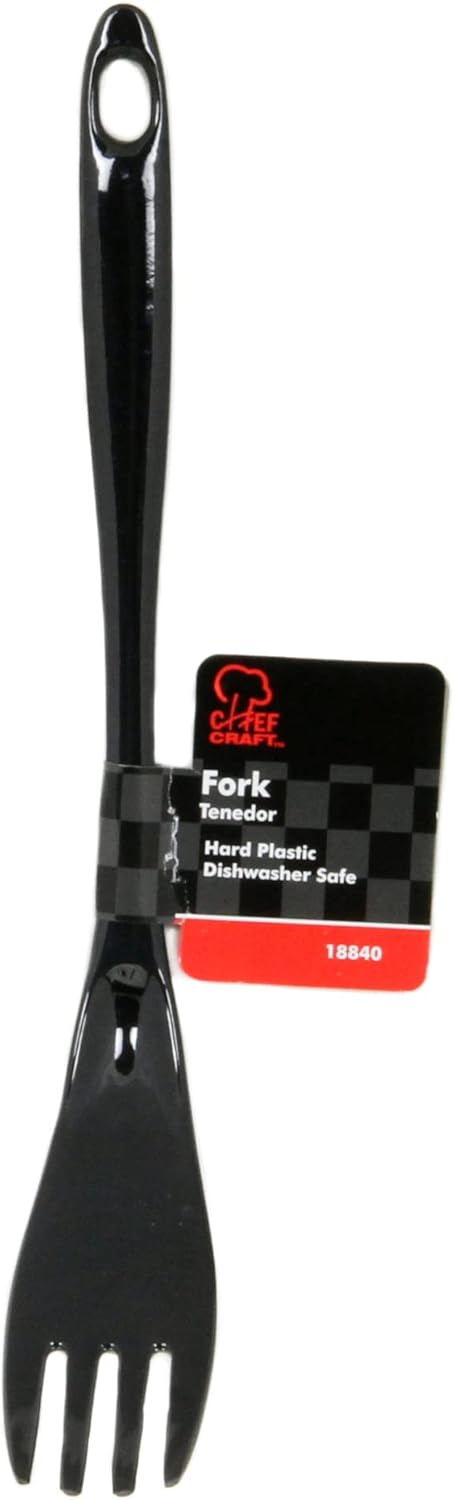 Chef Craft Basic Melamine Meat Fork 12 in Black
