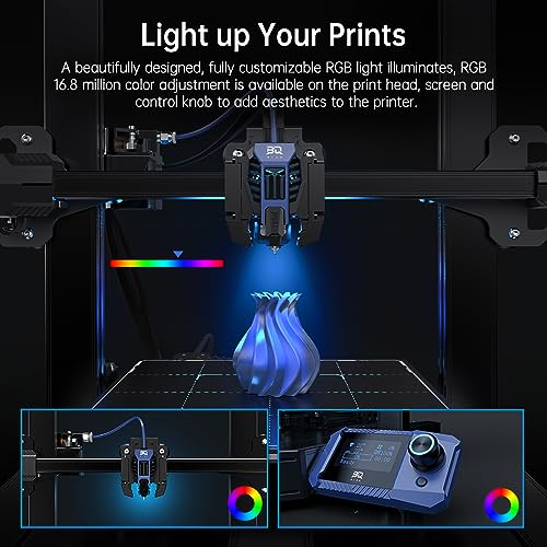 BIQU Hurakan 3D Drucker, Vorinstallierter Klipper, DIY 3D Drucker mit BTT Microprobe Bettnivellierungssensor, Manta M4P+CB1 Steuerplatine, WiFi Filament Runout Sensor, Druckgröße 8.66x8.66x10.63in – Bild 8