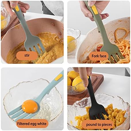 Flexible Silicone Salad Forks Set of 4 Red