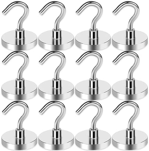 LOVIMAG Heavy Duty Magnetic Hooks 12 Pcs for Cruise and Home Use