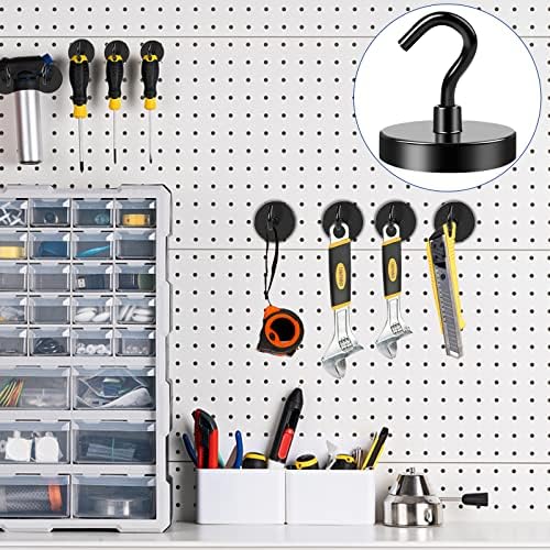 LOVIMAG Black Magnetic Hooks 110lbs Multi-Purpose