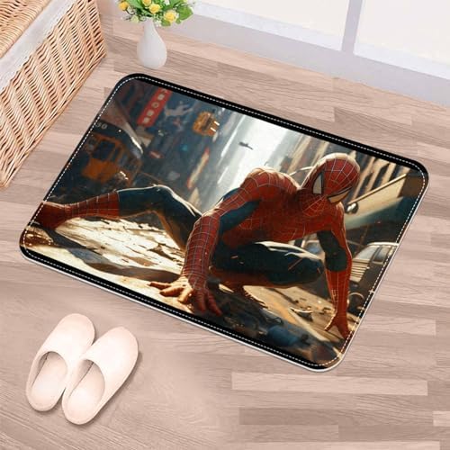 Spiderman Floor Rugs - Machine Washable 80x50cm