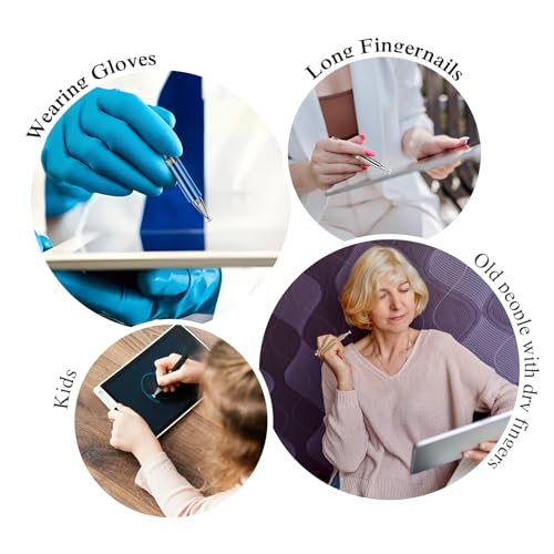 Mabor 5 Stück Eingabestifte für Tablets Mini Touchscreen Stylus Pen Universal Stylus Stift Touch Pen Eingabestift Touchstift für Alle Smartphone Handy Tablet mit Schlüsselanhänger – Bild 8