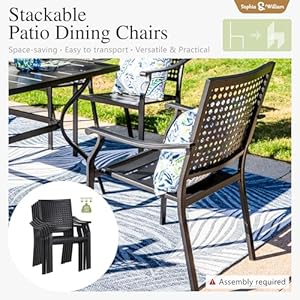 Sophiawilliampatiotableandchairssetoutdoordiningsetfor45piecemetalpatiofurniture37blacksquaretablebeehive Urban Country Home Decor Sophia william patio table and chairs set outdoor dining set for 4 5 piece metal patio furniture 37 black square tablebeehive urban country home decor