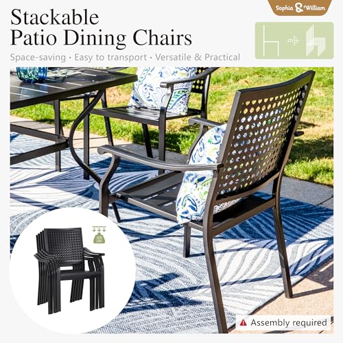 Sophiawilliampatiotableandchairssetoutdoordiningsetfor45piecemetalpatiofurniture37blacksquaretablebeehive Urban Country Home Decor Sophia william patio table and chairs set outdoor dining set for 4 5 piece metal patio furniture 37 black square tablebeehive urban country home decor